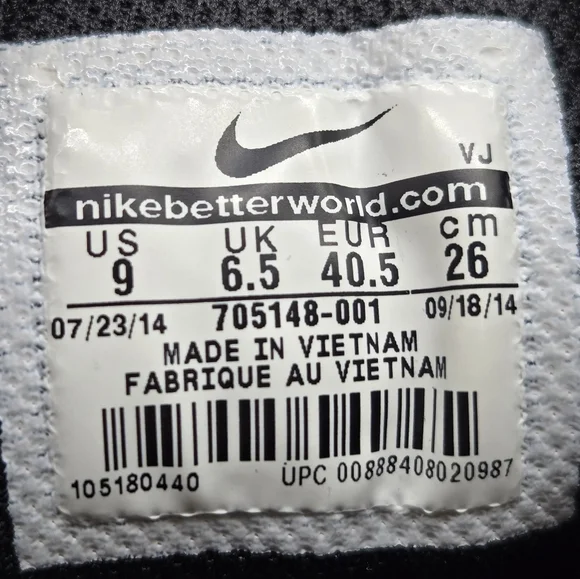 Nike Force Womens Dunk Sky Hi Black White Polka Hidden Wedge Shoes Women Size 9 - Picture 10 of 10